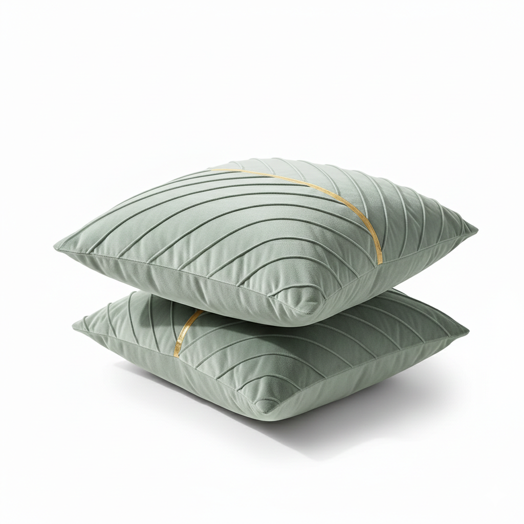 Velvet Horizon: Premium Embossed Pillow Case