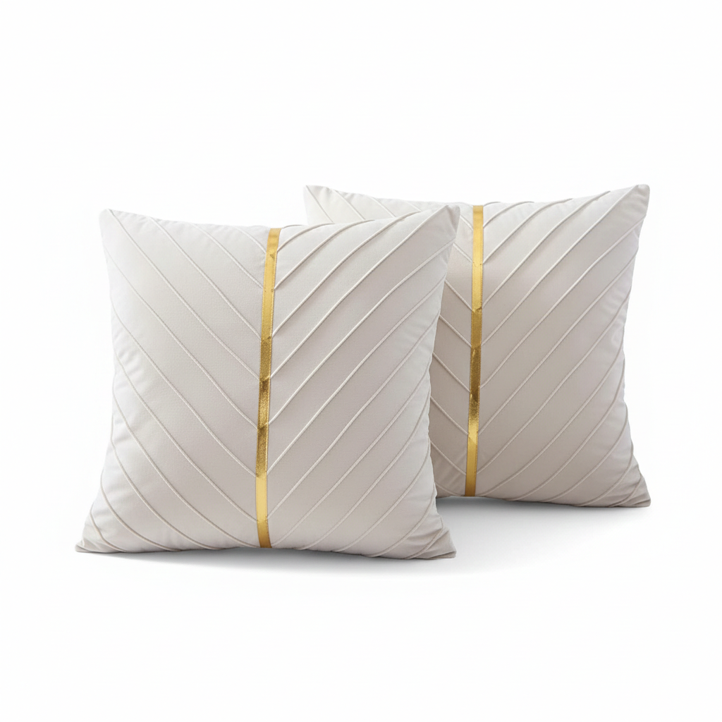 Velvet Horizon: Premium Embossed Pillow Case