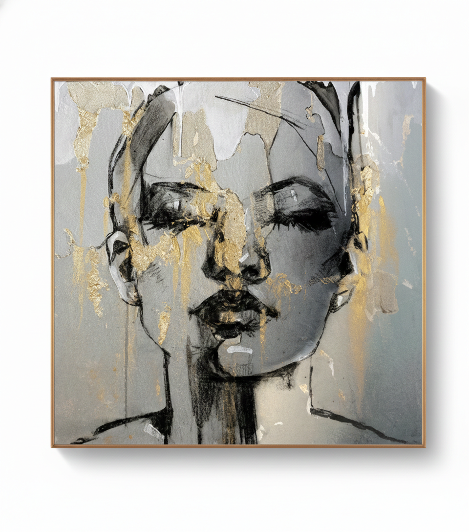 Golden Reverie Portrait