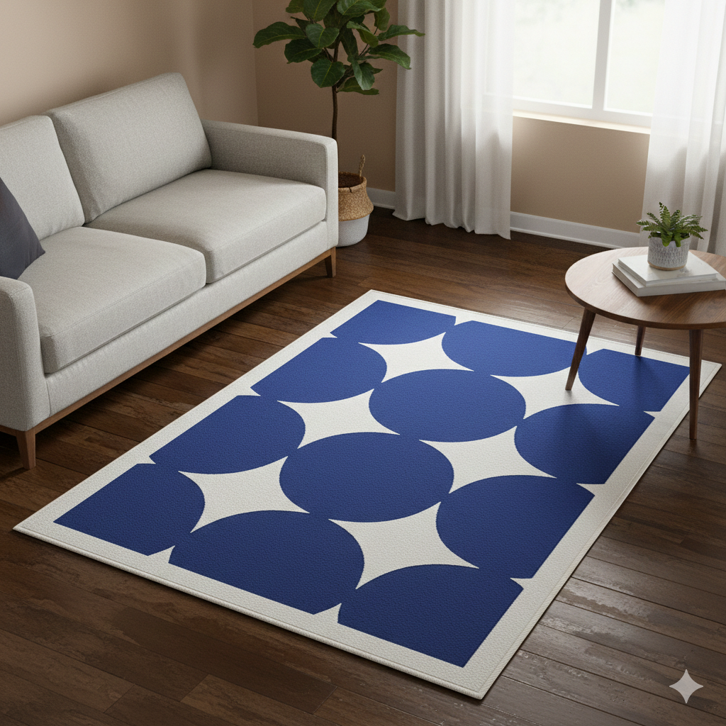 Celestial Orbit Geometric Rug