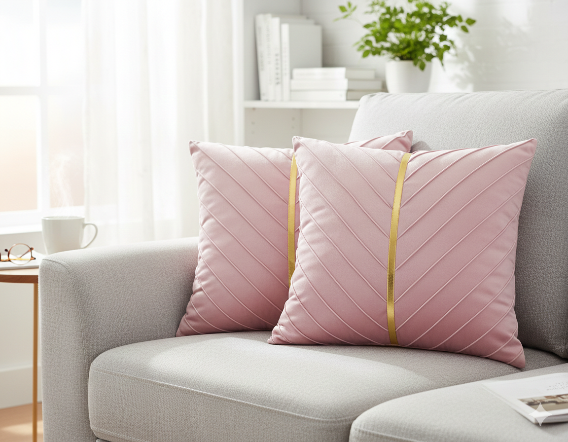 Velvet Horizon: Premium Embossed Pillow Case